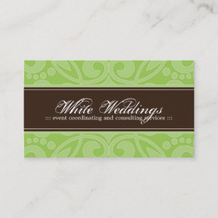 Trendy Event Planner Business Card