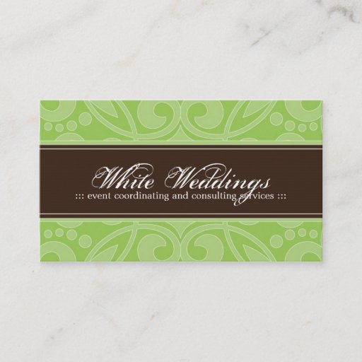 Customizable Trendy Event Planner Business Card