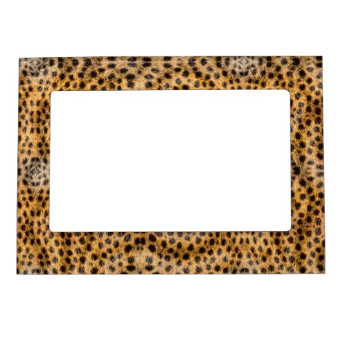 Trendy Exotic Cheetah Fur Pattern Animal Print Magnetic Frame