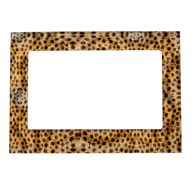 Trendy Exotic Cheetah Fur Pattern Animal Print Magnetic Frame (Front)