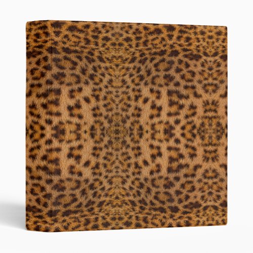 Trendy Exotic Jaguar Fur Pattern Animal Print 3 Ring Binder