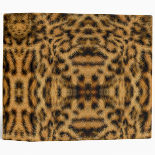 Trendy Exotic Leopard Fur Pattern Animal Print 3 Ring Binder