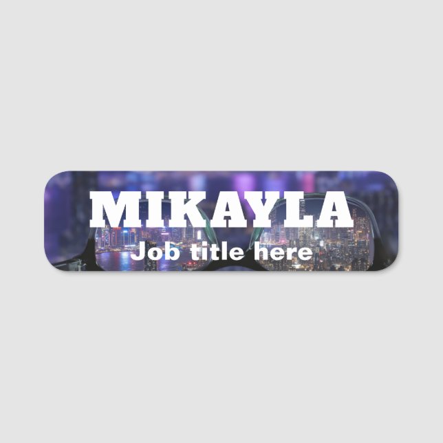 Trendy Eyeglasses Optical  Name Tag (Front)
