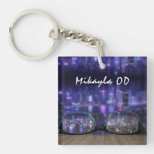 Trendy Eyeglasses Optometrist Keychain