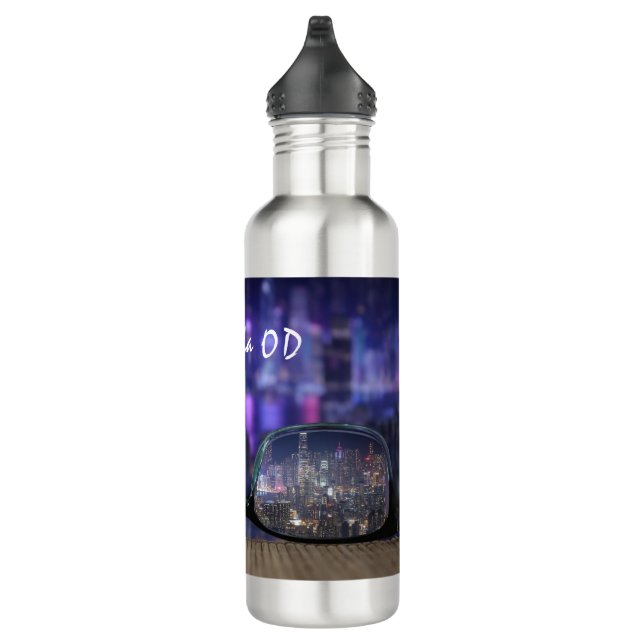 Trendy Eyeglasses Optometrist  Stainless Steel Water Bottle (Right)