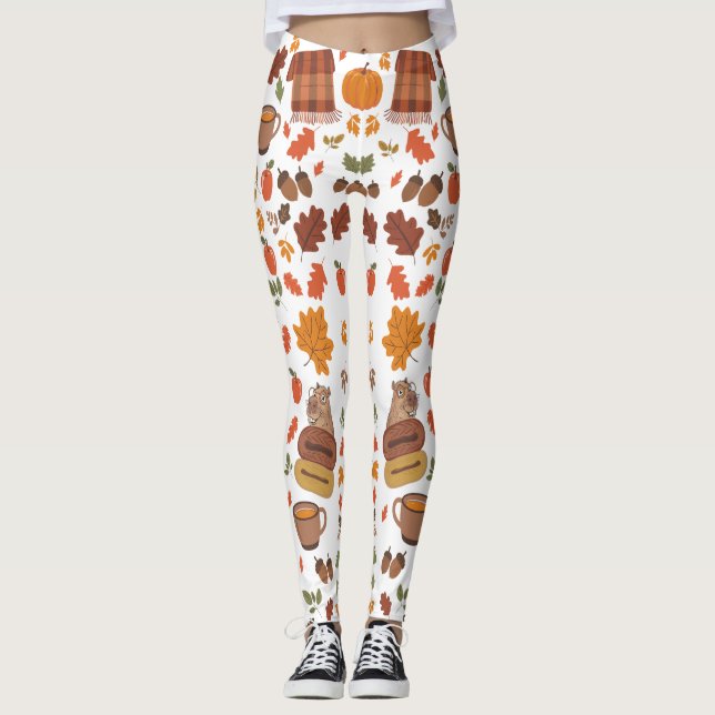 Trendy Fall Leggings (Front)