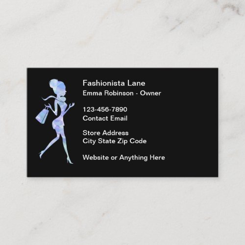 Trendy Fashion Beauty Retail Store Appointment Card
