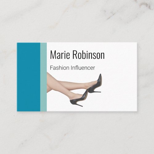Trendy Fashion Influencer Business Cards 