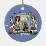 Trendy Fashion Models &amp; Anton Pieck Ceramic Ornament