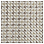 Trendy fashion neutral houndstooth plaid pattern fabric