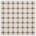 Trendy fashion neutral houndstooth plaid pattern fabric