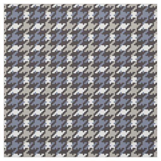 Trendy fashion neutral houndstooth plaid pattern fabric