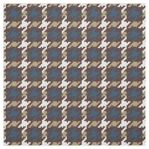 Trendy fashion neutral houndstooth plaid pattern fabric