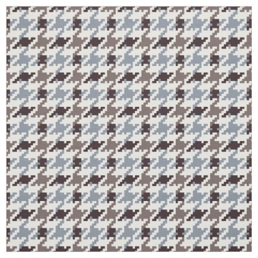 Trendy fashion neutral houndstooth  plaid pattern fabric