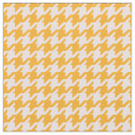 Trendy fashion orange pink houndstooth pattern fabric