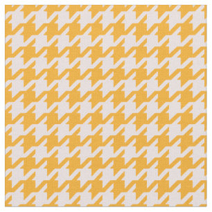 Trendy fashion orange pink houndstooth pattern fabric
