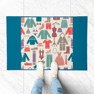 Trendy Fashion Pattern Stylish Clothing Graphic Doormat