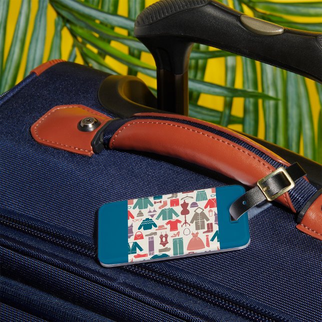Trendy Fashion Pattern Stylish Clothing Graphic  Luggage Tag (Creator Uploaded)