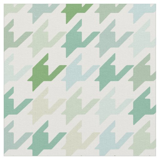 Trendy fashion shades of green houndstooth pattern fabric