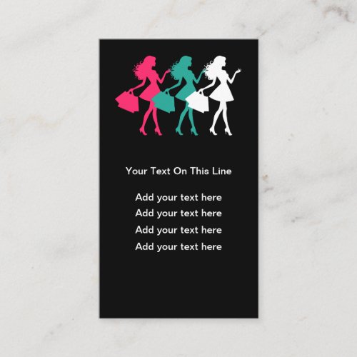 Trendy Fashion Theme Business Cards