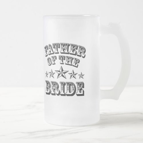 Trendy Father Of The Bride Frosted Beer Mug