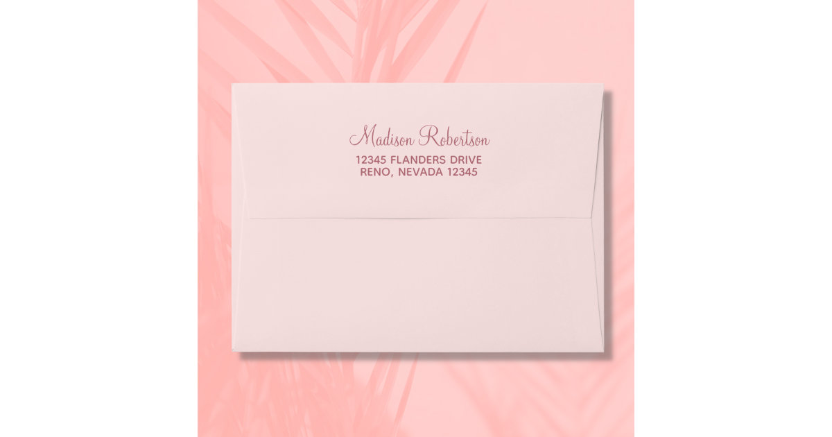 Trendy Faux Glitter Rose Gold Elegant 5x7 Envelope, Zazzle in 2023