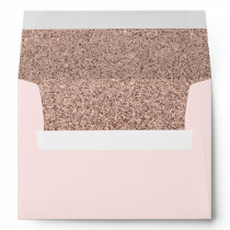 Trendy Faux Glitter Rose Gold Elegant 5x7 Envelope Trendy Faux Glitter Rose Gold Elegant 5x7 Envelope