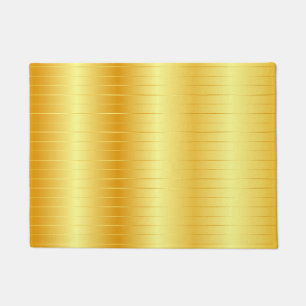 Trendy Faux Gold Custom Elegant Template Doormat