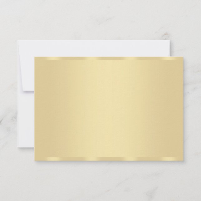 Trendy Faux Gold Modern Elegant Blank Template (Front)