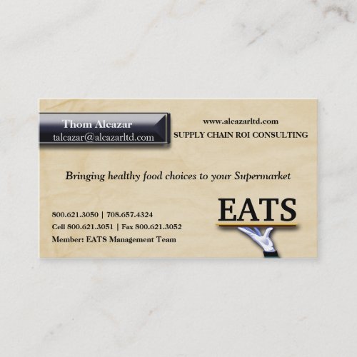 Trendy Faux Textured Paper Business Card
