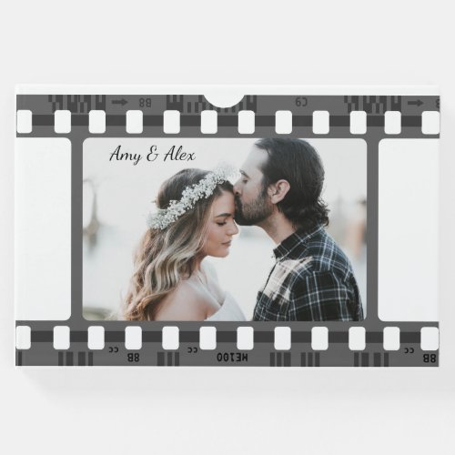 Trendy Film Reel Movie Personalized Picture Frame  Guest Book