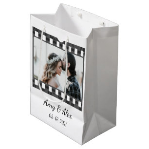 Trendy Film Reel Movie Personalized Picture Frame Medium Gift Bag