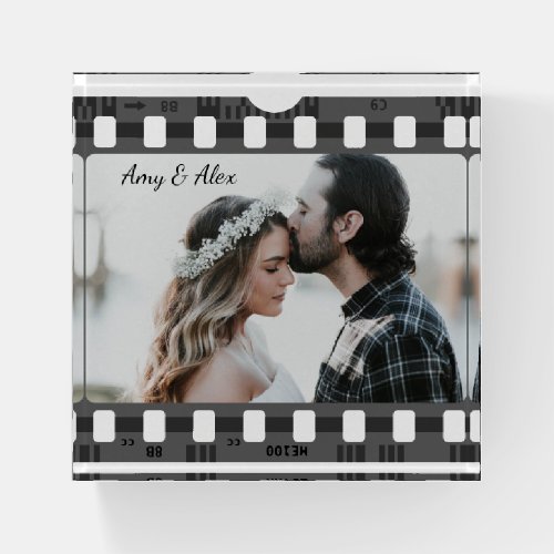 Trendy Film Reel Movie Personalized Picture Frame  Paperweight