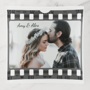 Trendy Film Reel Movie Personalized Picture Frame Trinket Tray
