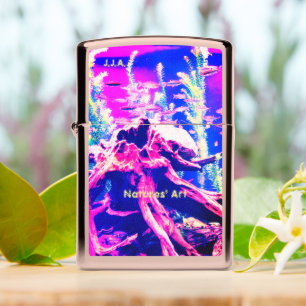 Trendy Fishes 'Gift Ideas' w/ Initials or Name Zippo Lighter