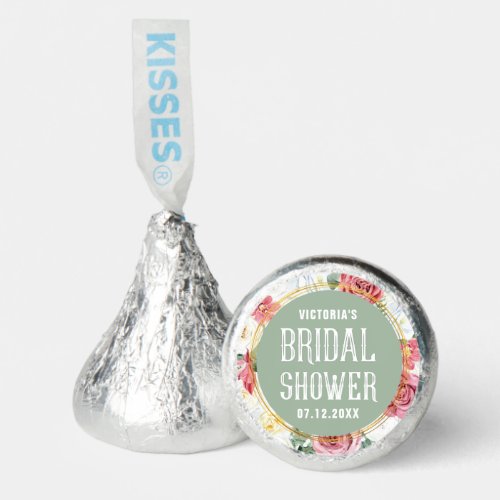 Trendy Floral Boho Bridal Shower Hersheys Kisses