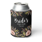 Trendy Floral Bride Squad Custom Wedding Date