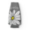 Trendy Floral Daisy with gray yellow custom name