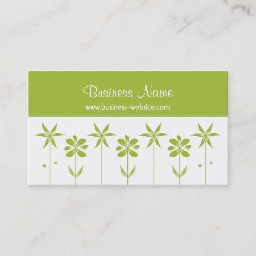 Trendy Floral Design Business Card