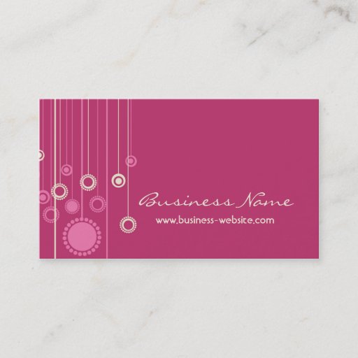 Customizable Trendy Floral Design Business Card