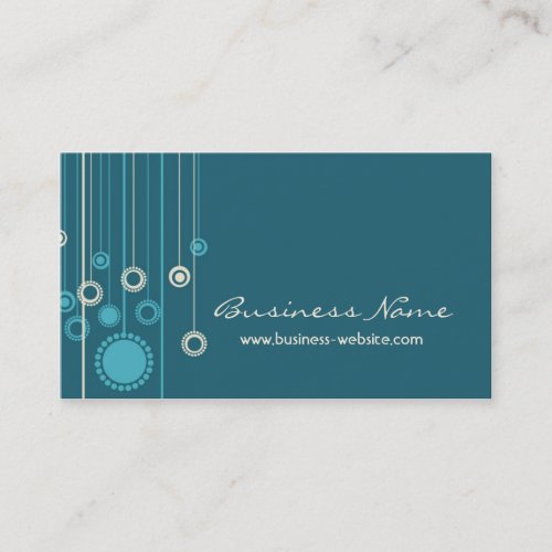 Trendy Floral Design Business Card