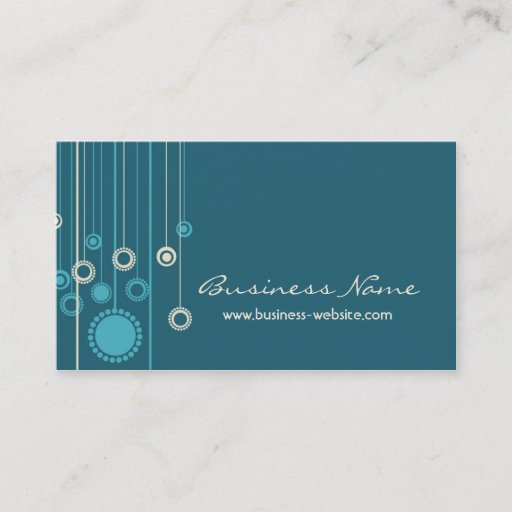 Customizable Trendy Floral Design Business Card