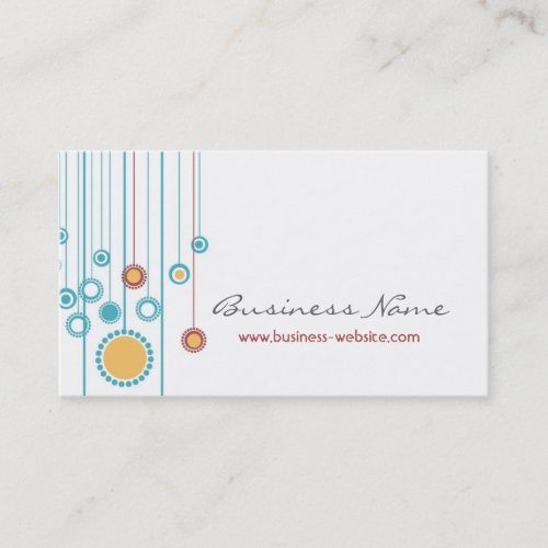 Trendy Floral Design Business Card