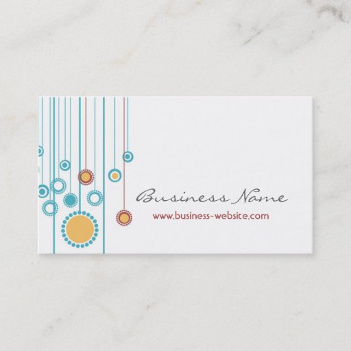 Customizable Trendy Floral Design Business Card