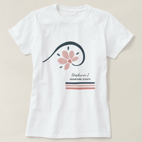 Trendy Floral Essential Oils Aromatherapy T_Shirt