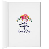 Trendy Floral Girl "Thinking Of You" (Inside (Right))