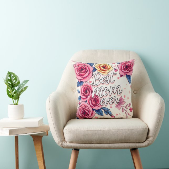 Trendy Floral Luxury Gift Collection Throw Pillow (Chair)