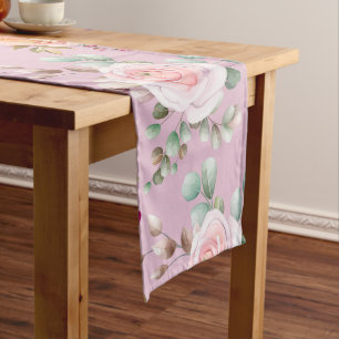 trendy floral medium table runner