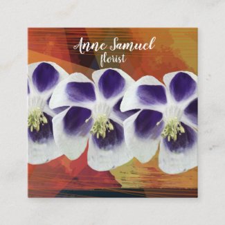 Trendy Floral  Modern  Business Card