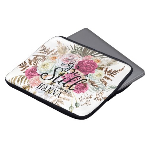 Trendy Floral Pampas Grass Electronics Bag